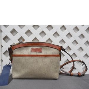NWT Dooney & Bourke Taupe Domed Crossbody